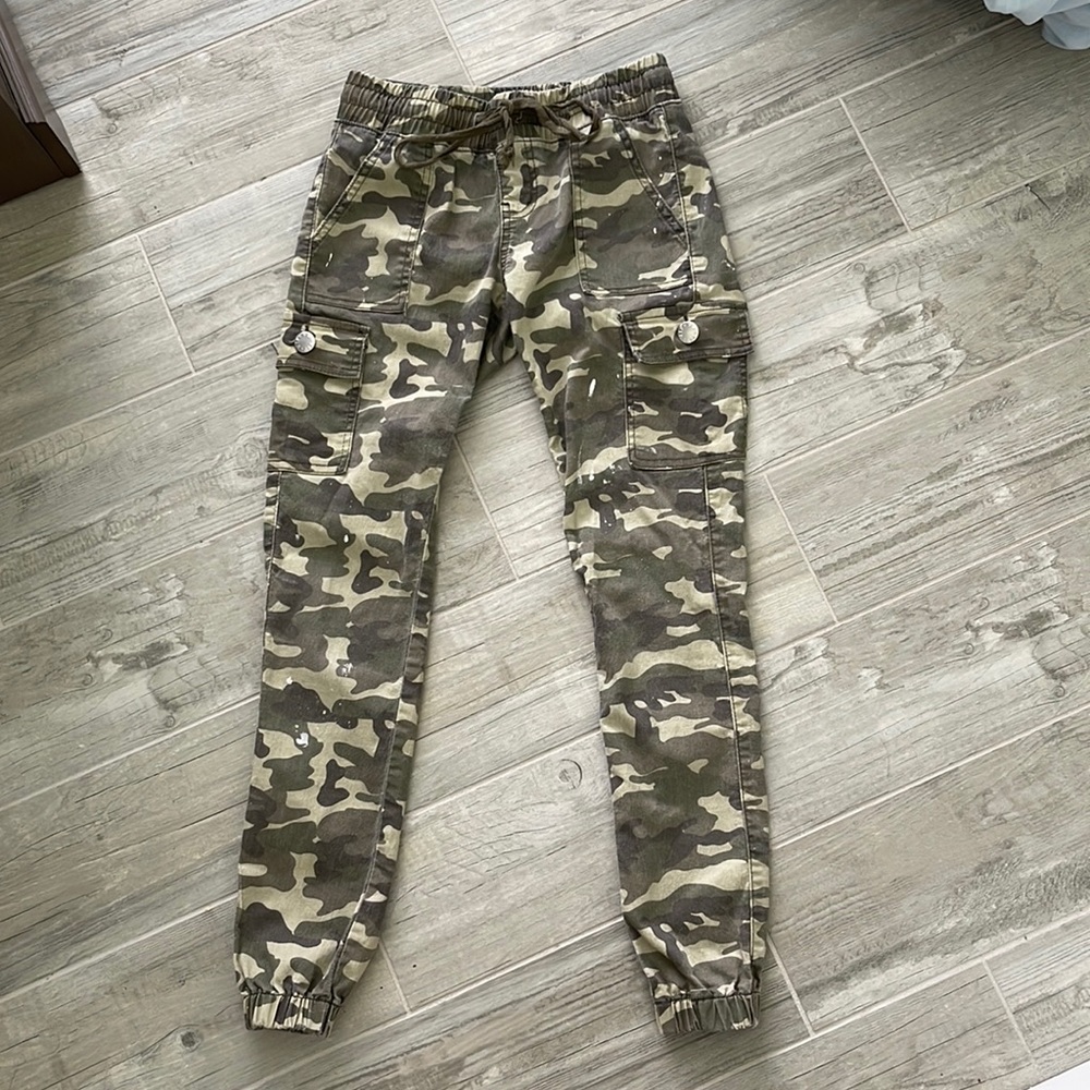 Distressed Camo Joggers